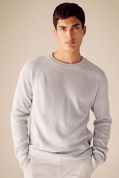 DeFacto Standard Fit Regular Cut Crew Neck Basic Plain Knitwear Sweater A8458Ax23Au