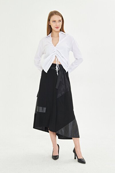 LAMANTE BÜZGÜ DETAY BEYAZ GÖMLEK