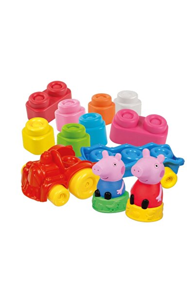 Baby Clementoni Soft Clemmy - Tren Cu Cuburi Peppa