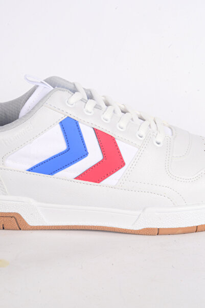 hummel Hummel90643-9241 Bağcıklı Kırmızı Mavi Ok Detaylı Normal Taban Ortepedik Beyaz Erkek Günlük Spor Aya