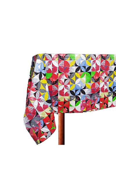 Kotonia Home Fata de masa exotica - 100% bumbac, 160x180 cm, cretona, decor b...