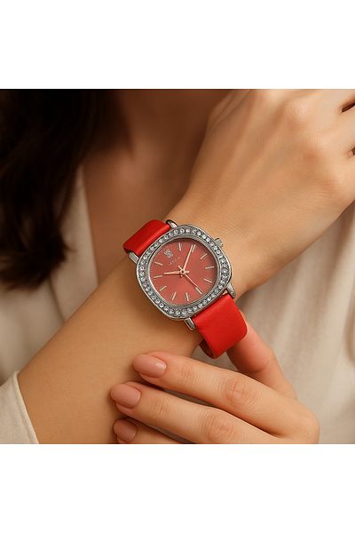 PW POLO WHITE Stone Model Women's Wristwatch