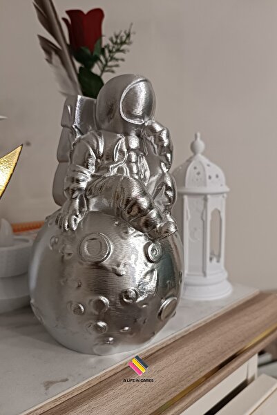 a life in games Düşünceli Astronot Dekor - Süs Biblo tv arkası ev ofis doğum ...