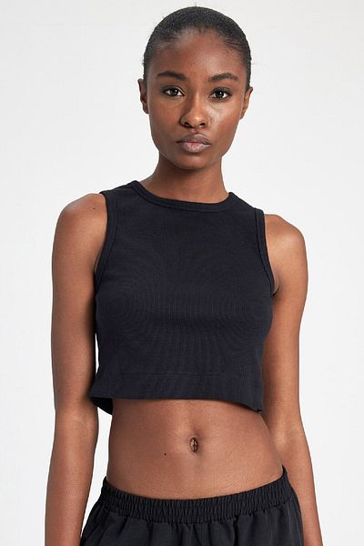 DeFacto Crew Neck Slim Fit Rib Sports Athlete - Z6573Az24Sp