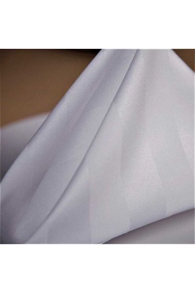 Kotonia Home Set of 10 table napkins Kotonia Home Hotel, 45x45 cm, 100% cotton,Damask stripes width 2.5cm, white