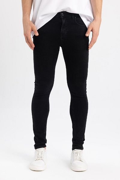 DeFacto Pantaloni de jeans cu talie obișnuită, cu picior foarte slăbănog R8752AZ24SP