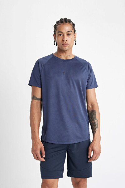 DeFacto Sportovní tričko Slim Fit s potiskem Crew Neck – krátký rukáv V2887Az24Sp