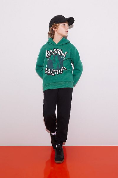 DeFacto Boston Celtics Boy's Hooded Sweatshirt - B4909A823WN