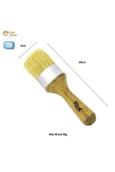 İNCİ TUVAL 802 Wax Brush Big Natural Spreading Blending Brush Large Size