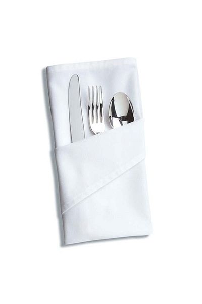 Kotonia Home Set Of 10 Hotel Table Napkins, 100% Cotton, Ranforce Pakistan, Size 35x45 Cm