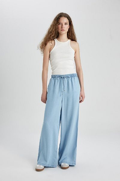 DeFacto High Waist Wide Leg Culotte Jean - B5201ax24sm
