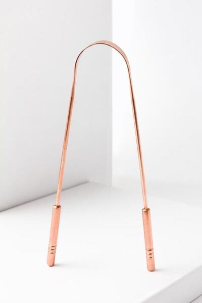 poswicon Yoga Dil Kazıma Çubuğu %100 Bakır Dil Temizleme Aparatı Ayurveda Tem...