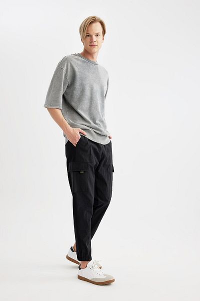 DeFacto Regular Fit Cargo Pocket Elastic Sweatpants - B4377ax24sp