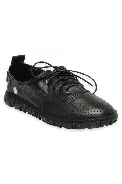 Mammamia D25YA-110 Pantofi confortabili din piele neagră pentru femei