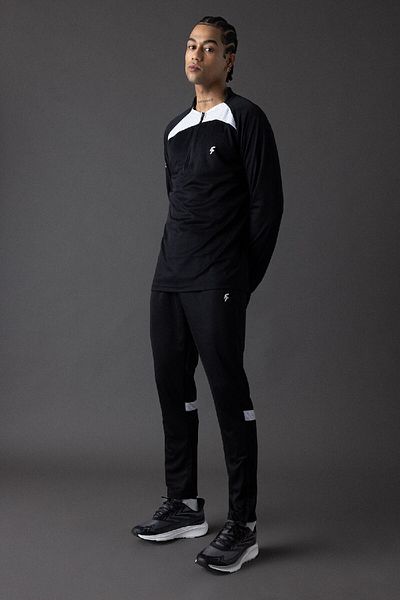 DeFacto Heavy Fabric - Stand Collar Zip Printed Sports Sweatshirt B5026Ax24Sp