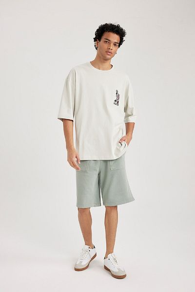 DeFacto Σορτς ίσιο πόδι Regular Fit B3235ax23hs