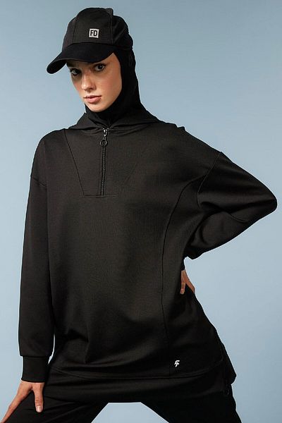 DeFacto Fit Long Fit Hooded Skuba Diver Sportsman Sweatshirt A8179Ax23Au