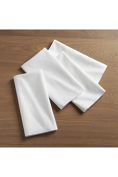 Kotonia Home Set Of 10 Hotel Table Napkins, 100% Cotton, Ranforce Pakistan, Size 35x45 Cm