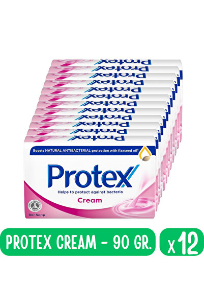 Protex Sapun antibacterian Protex Cream, 12 buc x 90 gr.