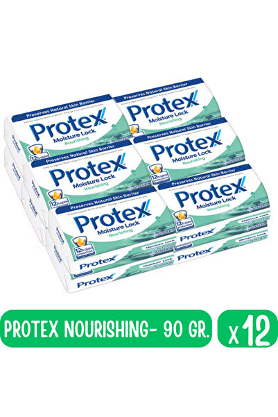 Protex Твърд антибактериален сапун Protex Подхранващ, 12 бр. x 90 гр.