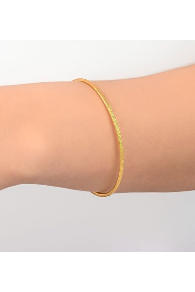 9 gr (Gram) Yatırımlık işçiliksiz Simli Ajda Bilezik 22 Ayar Altın