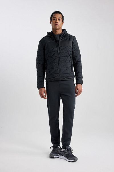 DeFacto Παλτό Slim Fit: Ριμπ με φερμουάρ πόρτας και τσέπες Ribane B2302ax