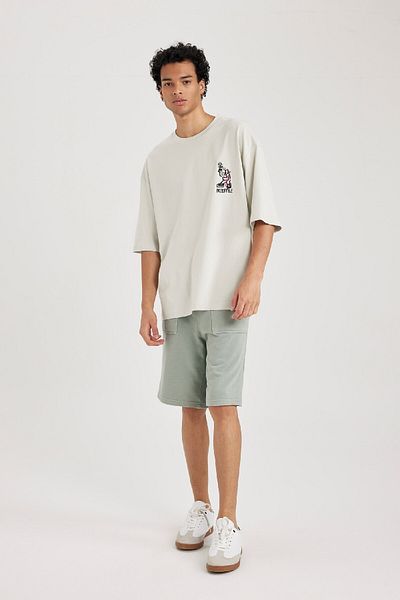 DeFacto Σορτς ίσιο πόδι Regular Fit B3235ax23hs