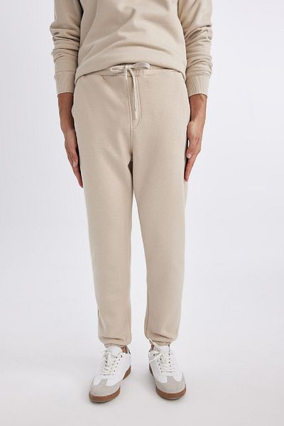 DeFacto Jogger Sweatpants Standard Fit Basic ίσια μέση με κορδόνια ελαστική με τσέπες στα πόδια A6468ax24sp