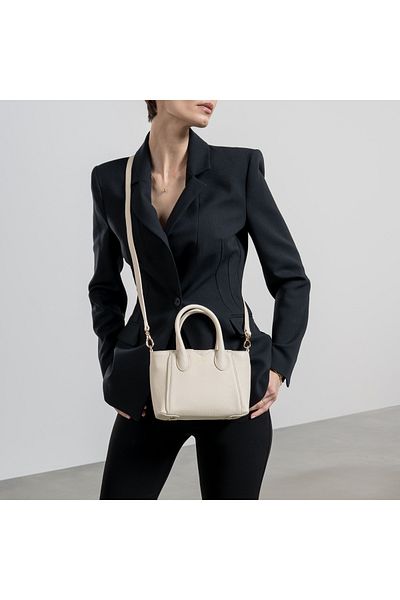 Isabel Bernard Honoré Handtasche Creme