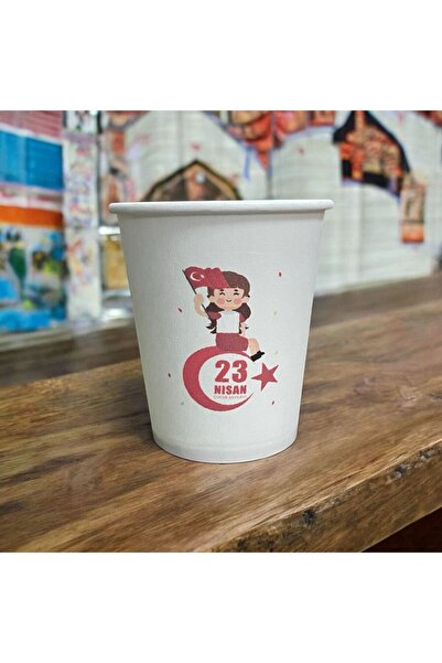 SBStrend 23 NİSAN-Çocuk Bayramı-Okul Etkinlik Türkiye Ayyıldız desenli 7 Oz 5...