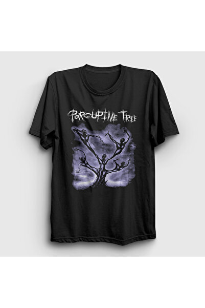 Presmono Unisex crni logo rok T-shirt 528193TT