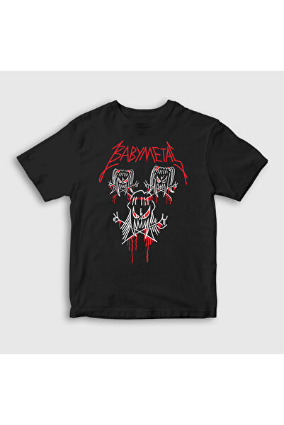 Presmono Unisex dečji crni bend muzika Babymetal T-shirt 526412tt