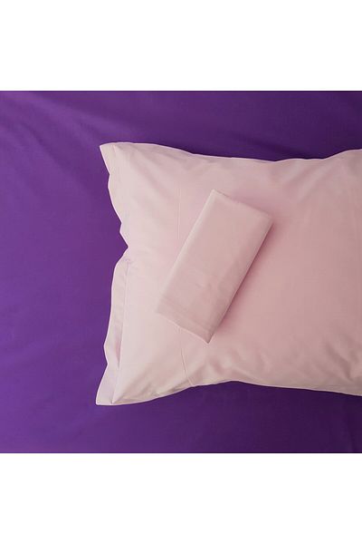 Kotonia Home 3-piece set Deco UNI Ranforce color, 220×240 cm and 2 pillowcases 50×70 cm, cotton, purple&lilac