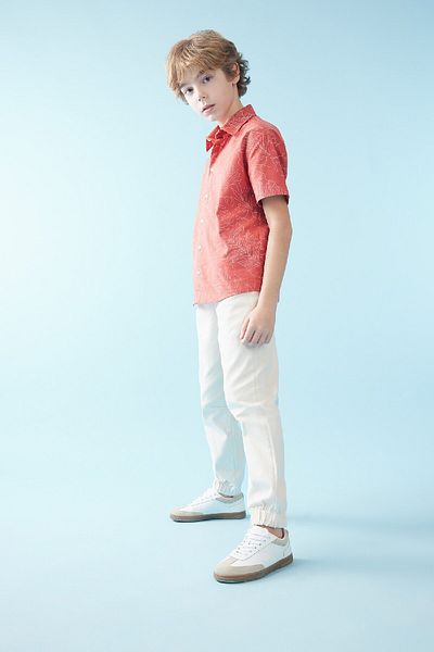 DeFacto Boy's Standard Leg Gabardine Trousers B7422a824sp