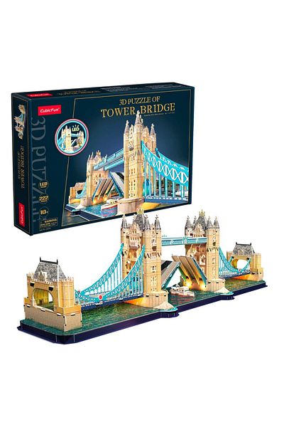 Cubic Fun - Puzzle 3D Led Tower Bridge 222 Piese