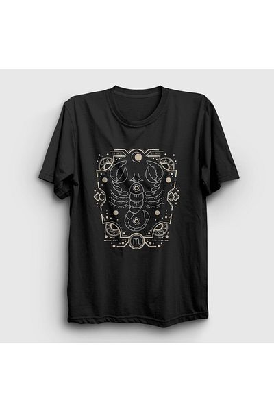 Presmono Unisex Μαύρο T-Shirt Scorpio Ετήσιο 529553 ττ