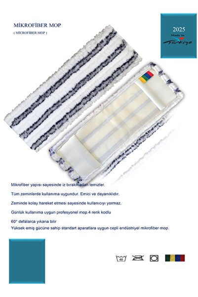 GÖKÇEMOP 50 cm MİKROFİBER MOP