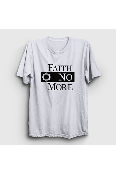 Presmono Μπλουζάκι Unisex Λευκό λογότυπο Rock Faith No More 528280 ττ