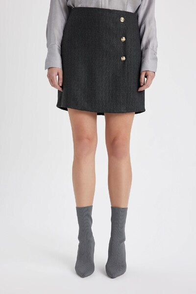 DeFacto A-Line Regular Waist Lined Mini Skirt B5672Ax23Au