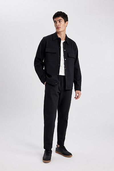 DeFacto Καλοκαιρινό παντελόνι Jogger Relax Fit Χαλαρή εφαρμογή ίσιο πόδι με τσέπες Μέση με κορδόνια Tyc1f1d3a4a3b47fb2