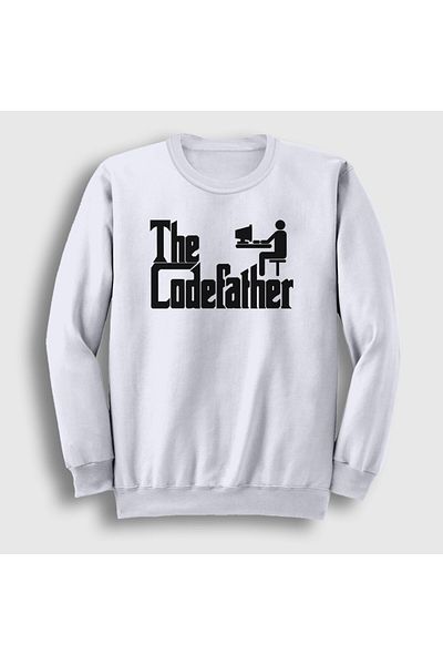 Presmono Φούτερ Unisex White Codefather Software Coder Hacker 530089 ττ