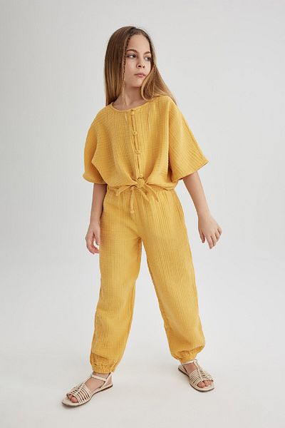 DeFacto Girl's Cotton Trousers - B5044a824sm Model