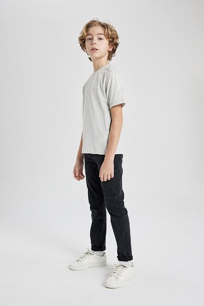 DeFacto Boy's Crew Neck Basic Short Sleeve T-Shirt 24Y 801004809