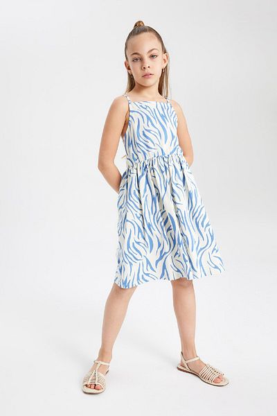 DeFacto Regular Fit Combed Cotton Dress B4473A824SM