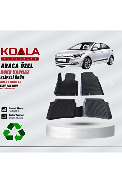 KoalaOtoTekstil Hyundai I20 Paspas 2015 2020 Arası 3d Havuzlu Paspas