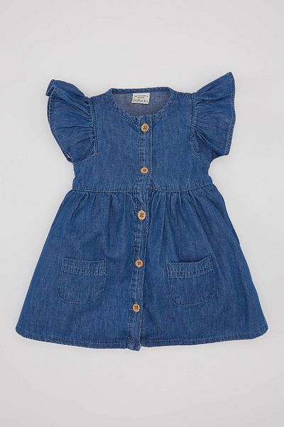 DeFacto Rochie Jean fara maneci pentru fetita - B8216a524sm