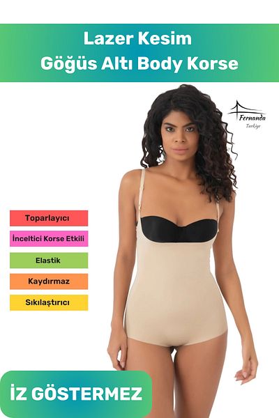 Fernanda New Season Non-Marking Laser Cut under Breast Body Corset Enhancing Shaper Firming