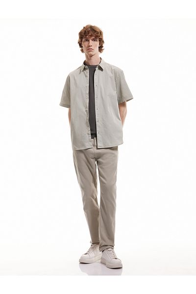Koton New Season Cotton Straight Fit Gabardine Trousers