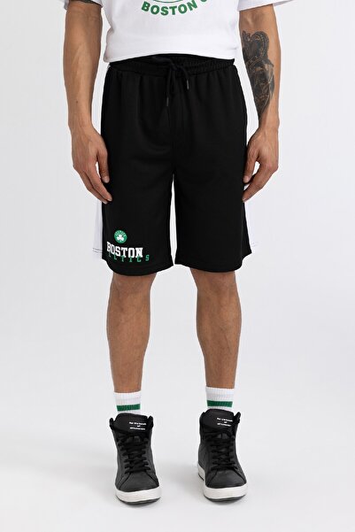 DeFacto Fit Nba Boston Celtics Oversize Geniş Kalıp Kısa Paça Ağır Kumaş Şort A1997ax24sm