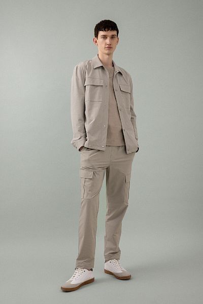 DeFacto Jogger Summer Fabric Pants with Cargo Pockets All Direction Stretching Drawstring Straight Leg B6580Ax24Sp